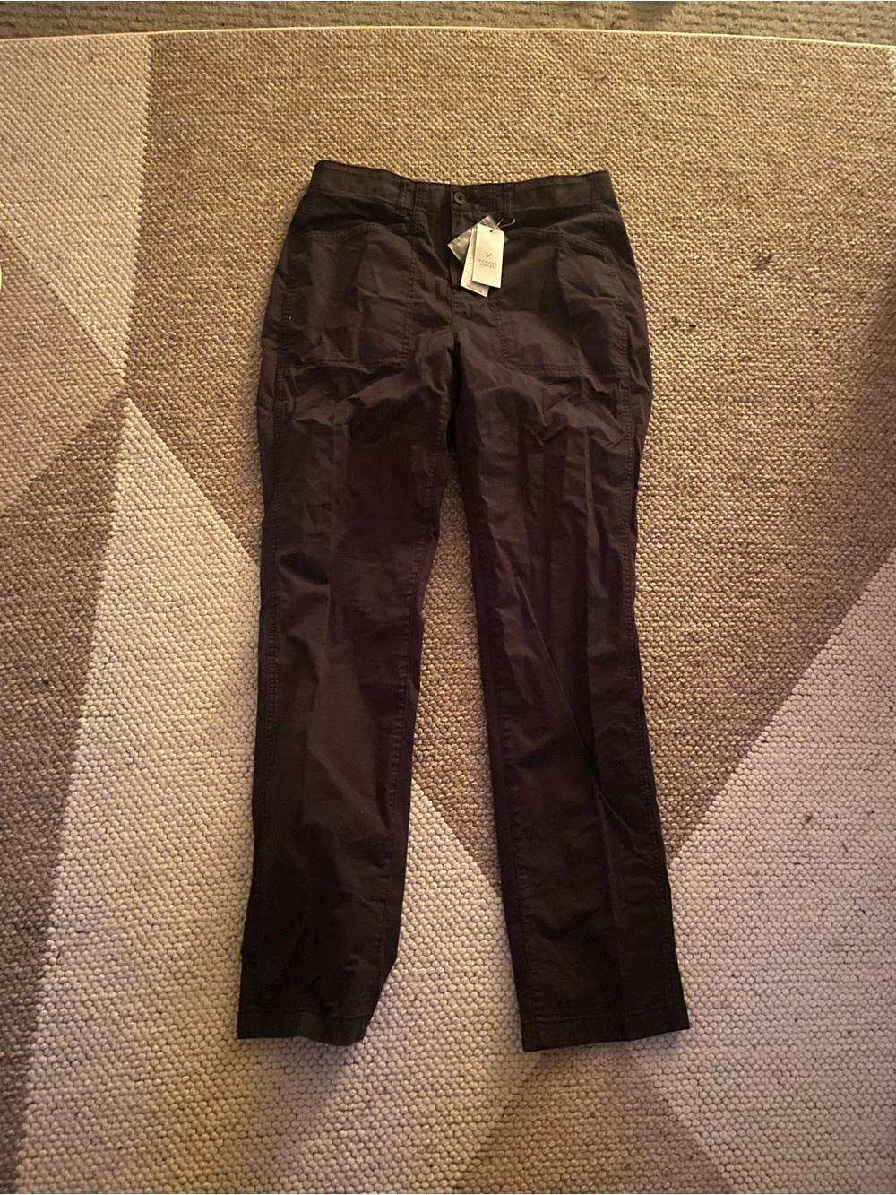 Womens Straight-Back Chinos - Black